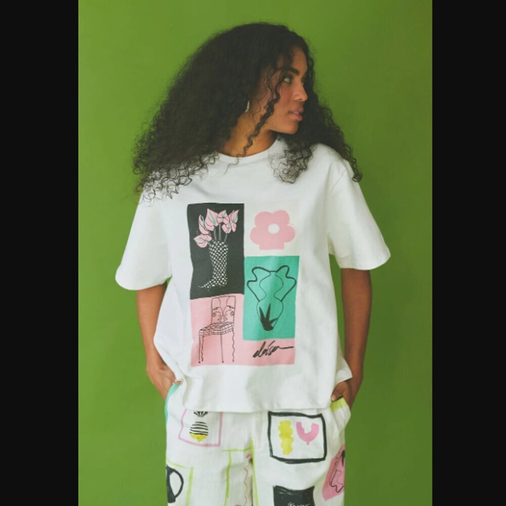 Eloisa Cotidiana Graphic Oversized T-Shirt XS - Picture 4 of 8